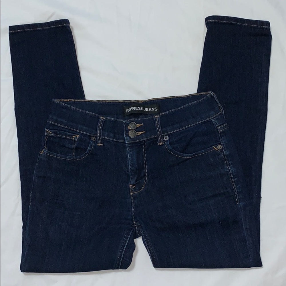 Express Jeans cropped leggings Mia midrise  size 0
